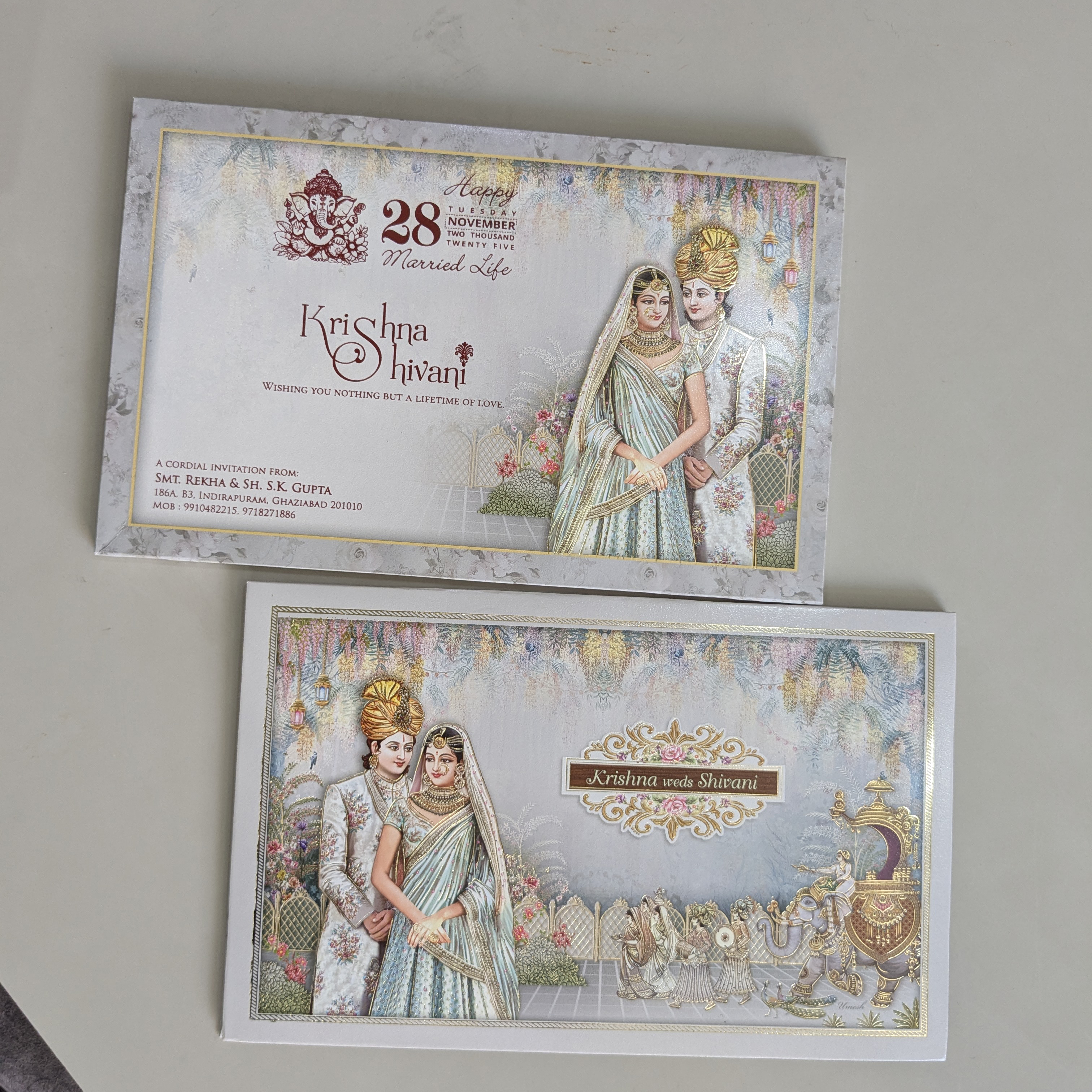 wedding card 3351